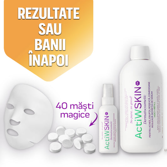 ActiW SKIN - PENTRU ACNEE - Pachet măști magice